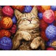 Картина за номерами "Кіт у клубочках" ©art_selena_ua KHO6710, 40х50 см