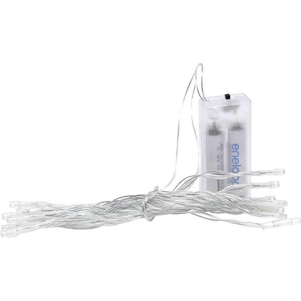 Гірлянда "Ниточка" RJ-06 на 2-х батарейках 30 лампочок 4 метри, мультиколір