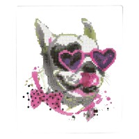 Алмазна мозаїка "У рожевому світі" 177087 картон, неповна викладка 21х25 см