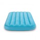 Надувний велюровий матрац 66803 в сумці Блакитний