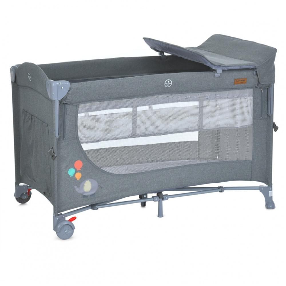 Ліжечко-манеж 2 в 1 UNITY+ ME 1098 Gray, до 13 кг