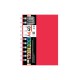 Блокнот А6 АП-1510(Red) 40 аркушів, пружина бокова