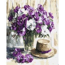 Картина за номерами "Квітковий натюрморт" ©art_selena_ua KHO5735, 40х50 см