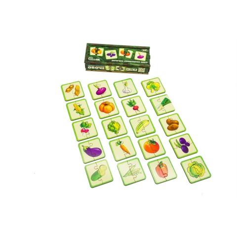 Дерев'яна головоломка "Овочі" Puz-95963, 40 елементів