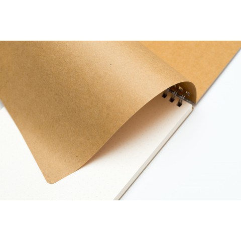 Блокнот "Пригоди" еко крафт-картон 11105-KR на пружині 60 сторінок