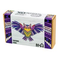 Фігурний дерев'яний пазл A4 Чарівна Сова PuzA4-00709, 69 деталей
