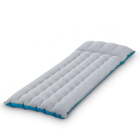 Надувний велюровий матрац 67997 з підголівником