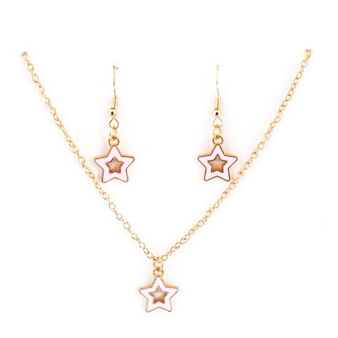 Біжутерія дитяча 2 в 1 Stars Fashion T24608 сережки + підвіска