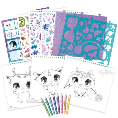 Набір для творчості Скетчбук: Зіркові друзі Nebulous Stars 11141 з олівцями