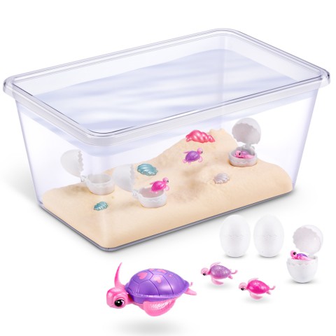 Інтерактивний ігровий набір Мама черепаха із сюрпризом Pets & Robo Alive 9560 "Mama & Baby Surprise"