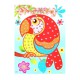 Дитяча мозаїка за номерами "Папуга" 13-126-18 різнокольорові камінчики