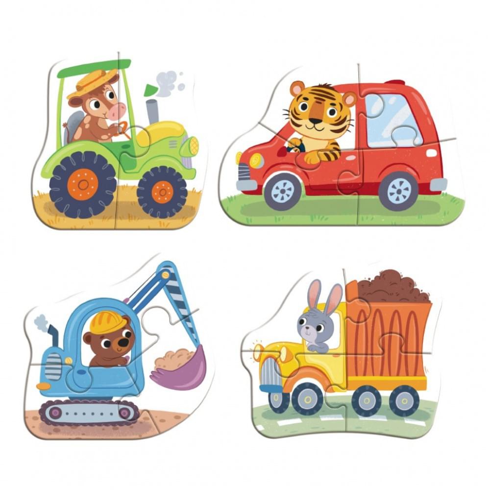 Дитячий пазл 4 в 1 "Baby puzzle. Транспорт" DoDo Toys 300685 набір 4 в 1