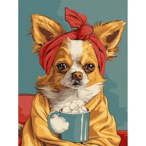 Картина за номерами "Чудова кава" KHO6626, 30х40 см