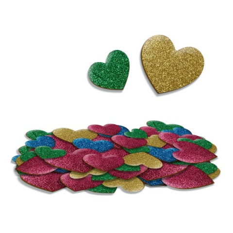 Дитячий набір м'яких наліпок "Серце" VT4206-53, 50 наліпок