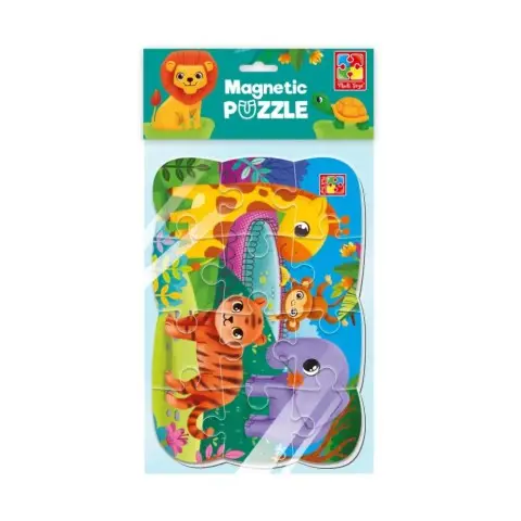 Дитячий м'який магнітний пазл Малюк зможе "Зоопарк" VT3205-90, 12 елементів