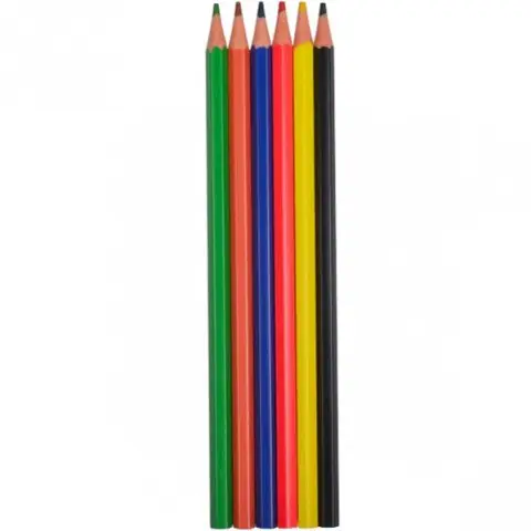 Дитячі олівці для малювання CR755-6 Luminoso elastico "С", 6 кольорів