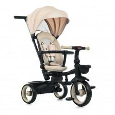 Дитячий триколісний велосипед MT 1038 Beige, з батьківською ручкою