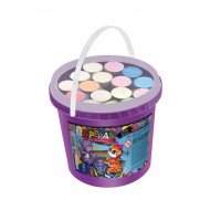 Крейда для малювання на асфальті MEL-03-01U у відрі 16 шт