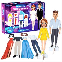 Настільна магнітна гра "Fashion story" ML4032-08 EN 2 магнітні ляльки 37 магнітів