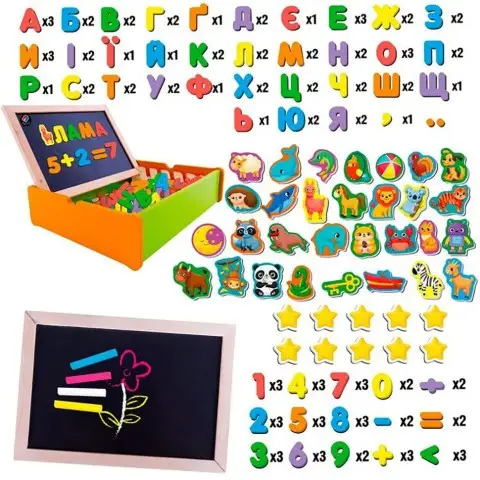 Гра настільна "Магнітний розвиваючий набір з дошкою" VT5411-17