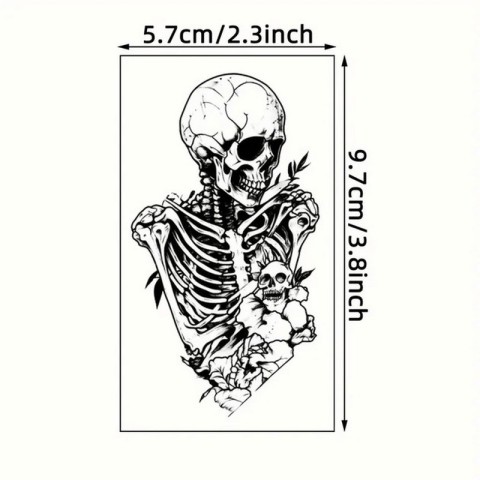 Набір дитячих тимчасових татуювань "Чорні міні №5" black-tattoo-mini-set-5-T