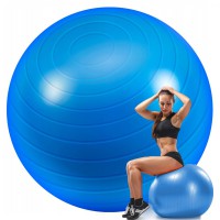 Фітбол м'яч для фітнесу HMS NE-FB-65B, синій 65 см