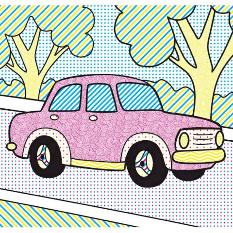 Водні розмальовки Чарівна розмальовка Машинки 757159, 4 малюнки