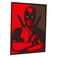 Дерев'яна картина-розмальовка "Постер Дедпул" Wortex Woods 3DP40012 35х27 см
