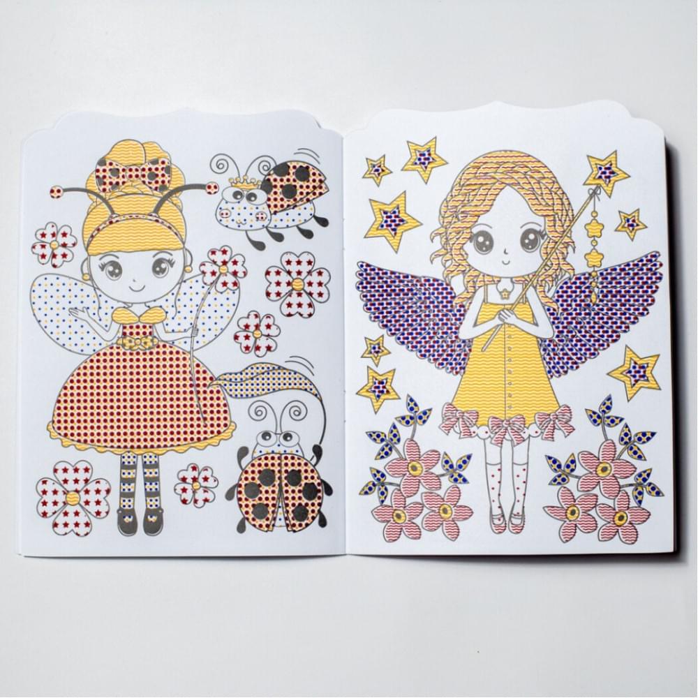 Водна розмальовка "Дівчата" 10171026, 8 сторінок, 20 наліпок