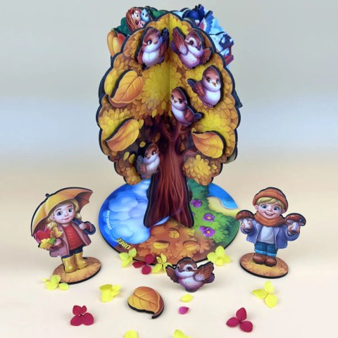 Дитяча настільна гра "Пори року абрикоса" (ПСД295) PSD295 дерев'яна