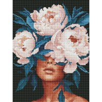 Алмазна мозаїка "Ніжність у півоніях" RDBS7033, 30х40 см