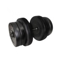 Гантель складальна композитна в пластиковій оболонці Rock pro 25,5 кг NE-PL-G-025