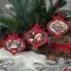 Творчий набір для створення 3-х ялинкових прикрас "Vintage Christmas" FDCKW-053 Творчий набір для створення 3-х ялинкових прикрас "Vintage Christmas" FDCKW-053