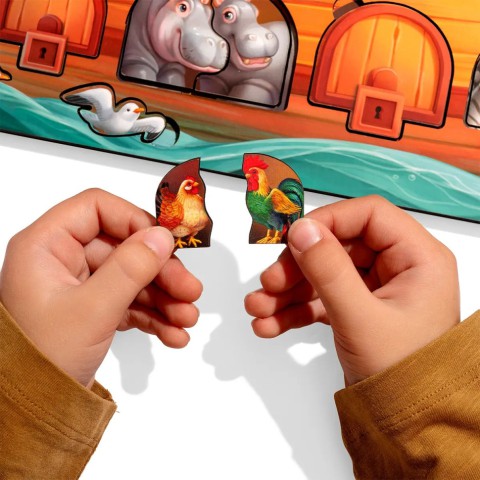 Розвиваючий пазл-вкладиш "Ноїв ковчег" PSD275 з фоном