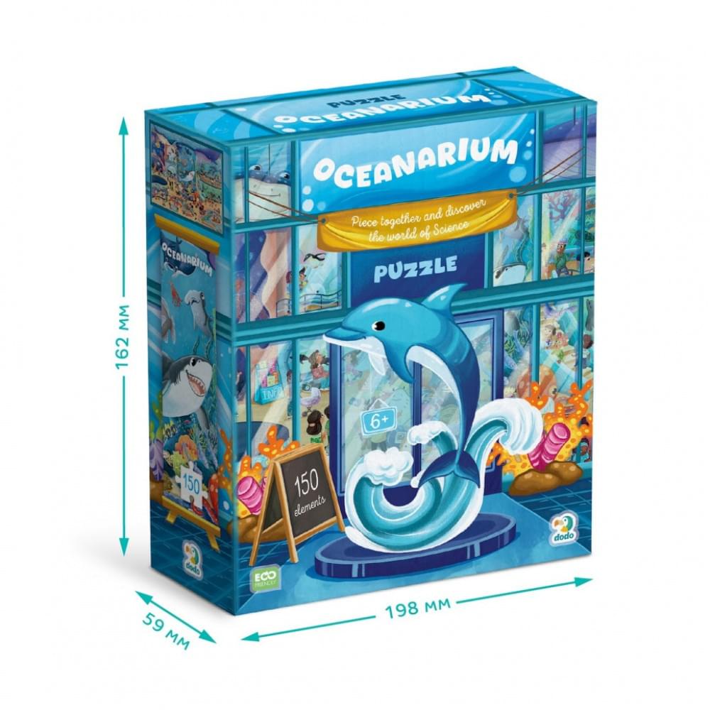 Дитячий віммельпазл "Музей Океанаріум" DoDo Toys 300641, 150 елементів