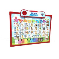 Інтерактивна дошка "Абетка" Limo Toy SK 0020 двухстороння Укр Червоний