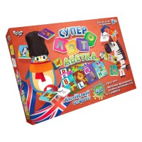 Настільна розвиваюча гра "Суперлото" Абетка CLA-01UE укр/англ