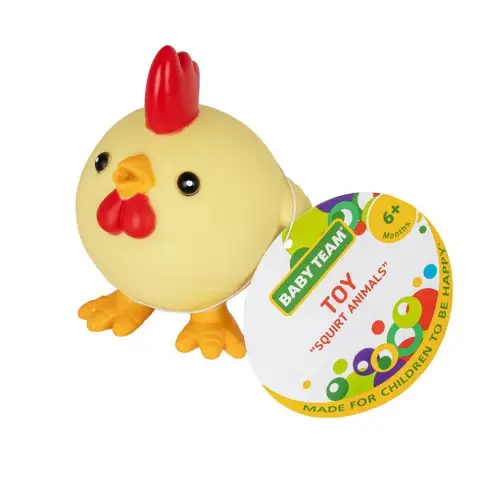 Дитяча іграшка для купання "Бризкаючі тваринки Курчатко" 8750_курчатко