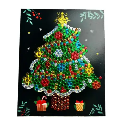 Набір для творчості мозаїка з паєток "Ялинка" НТ-37-01