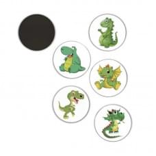 Наліпки для привчання дитини до горщика "Діно" MGZ-0731, 5 шт
