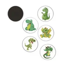 Наліпки для привчання дитини до горщика "Діно" MGZ-0731, 5 шт