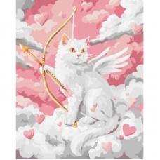 Картина за номерами "Котячий Купідон" ©art_selena_ua KHO5207, 40х50 см