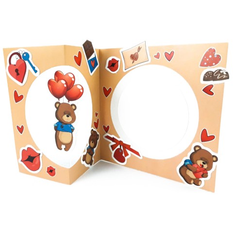 Вітальна листівка "Ведмедик" 125988 своїми руками