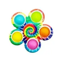 Дитяча іграшка-антистрес "Спінер" 2021-100A 3 види, бульбашки поп-іт, 7,8х7,6 см