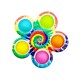 Дитяча іграшка-антистрес "Спінер" 2021-100A 3 види, бульбашки поп-іт, 7,8х7,6 см