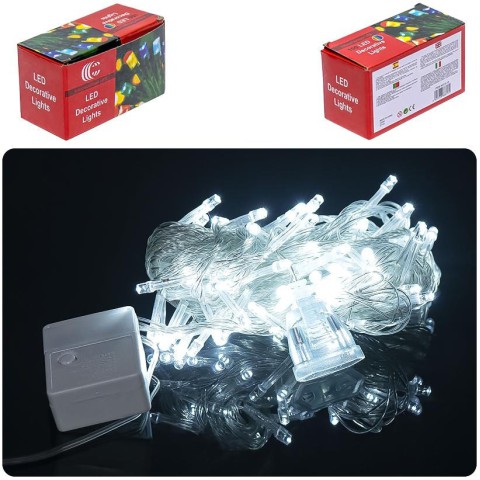 Гірлянда електрична LED D-11 холодний білий 100(80L) 9 метрів