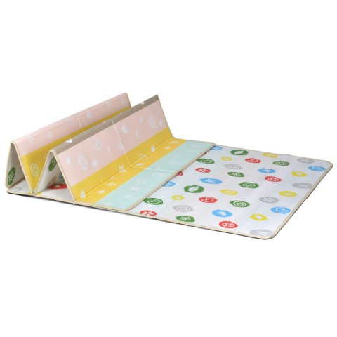 Дитячий Термокилимок двосторонній складний (Кольорові кола) El Camino ME 1136, 180х150х1 см