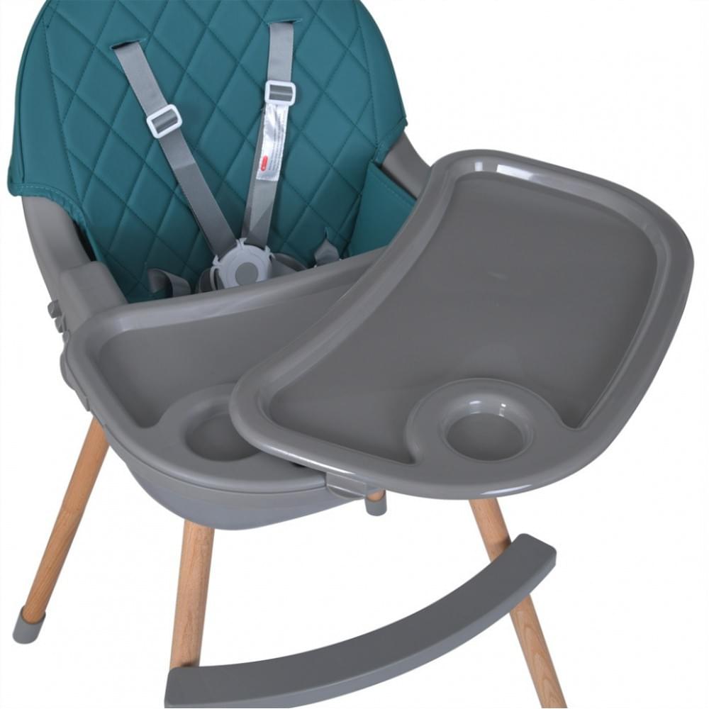 Стільчик для годування LUMI ME 1111 Teal екошкіра