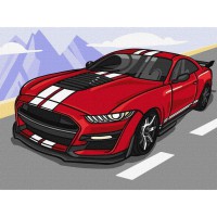 Картина за номерами "Круте авто" KHO1202 30х40 см