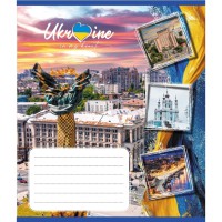 Зошит учнівський "Україна в серці" 048-590591K-1 в клітинку, 48 аркушів